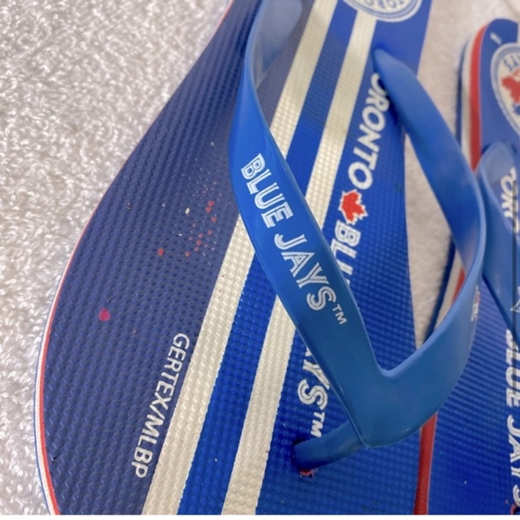 Gertex MLB Toronto Blue Jays Blue Red Thong Flip Flops 11.5 - Picture 5 of 14